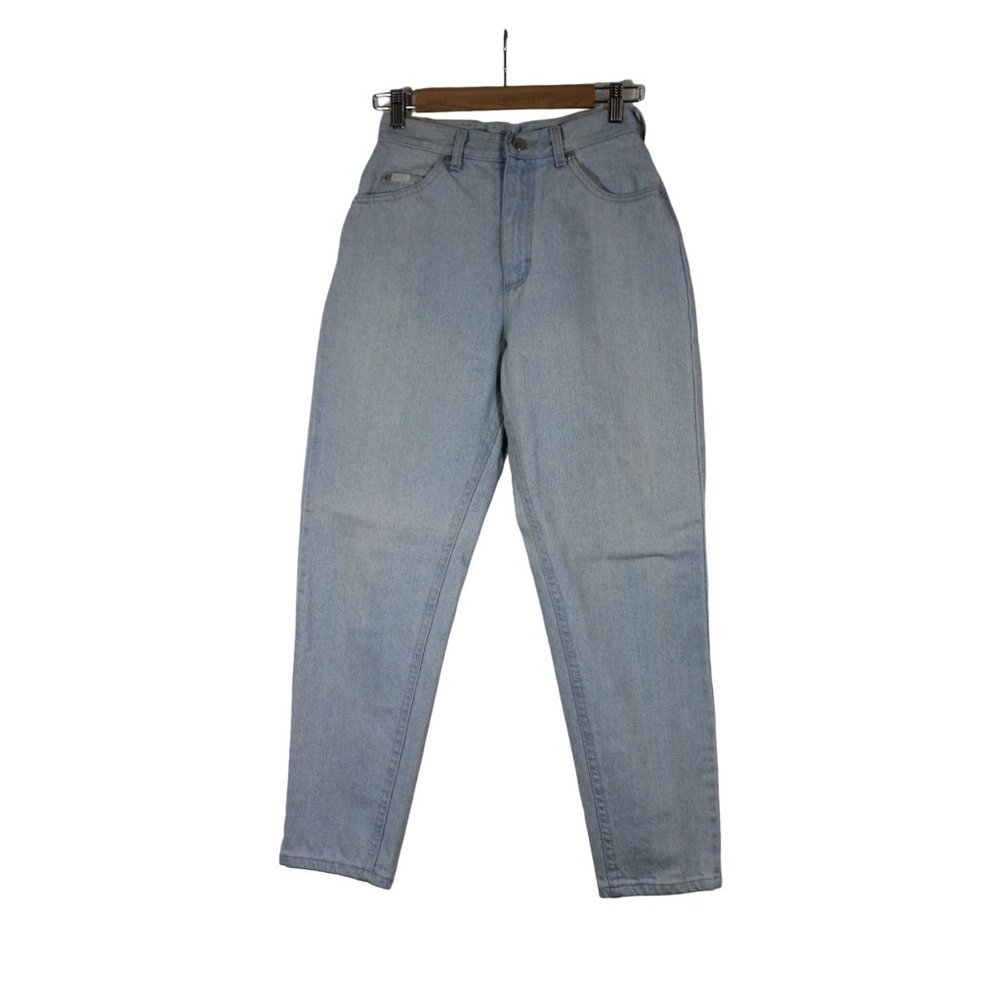 Vintage 80s 90s Lee women's tapered leg hi rise‎ mom jeans 8 P made in USA